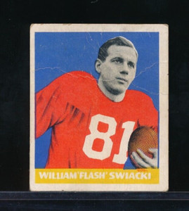 1948 Leaf #12 William Swiacki white name variation NY Giants fair-GD