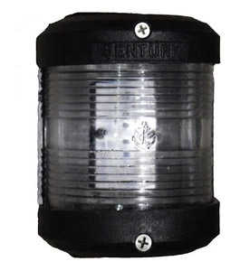 12V - 24V LED Masthead Navigation Light Black Body Marine Boat Yacht 25 m - Foto 1 di 3