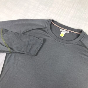 Smartwool Mens Sz XL Base Layer Shirt Merino Wool Performance Grey Long Sleeve - Picture 1 of 13