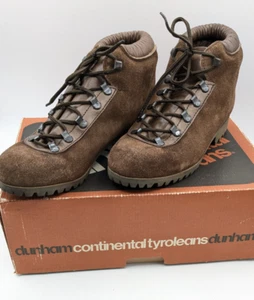 Dunham Tyroleans Suede Hiking Boots Vibram Soles Made in Italy Size 6 IOB - Picture 1 of 8