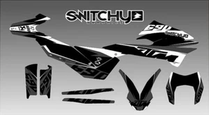 KIT ADESIVI GRAFICHE 6NINETY WHITE per moto SMC-R 690 2012 2013 2014 2015 2016 - Picture 1 of 1
