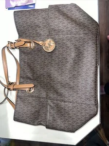 Michael Kors Jet Set Signature Leder Tragetasche fast neuwertig - Bild 1 von 3