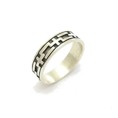 Plain Genuine Sterling Silver Ring Hallmarked Solid 925 Band Handmade - Image 1 of 4