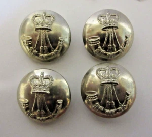 Canadian Army North Saskatchewan Regiment Button Lot (4) - Picture 1 of 2