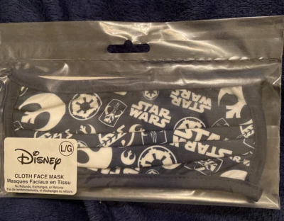Disney Parks Star Wars Face Mask Adult Large New Sealed - Image 1 of 4
