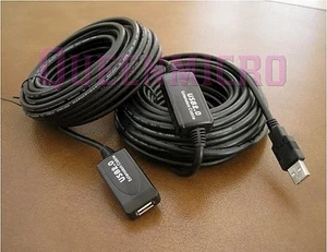 Cable de extensión amplificado de macho a hembra amplificado repetidor activo USB 2.0 65 ft - Imagen 1 de 1