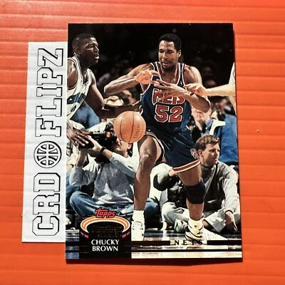 1992-93 Topps Stadium Club Chucky Brown #371 New Jersey Nets - Image 1 of 2