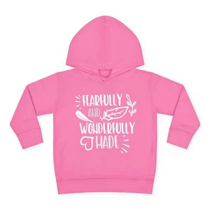 Fearfully and Wonderfully Made Toddler Hoodie, Cute Kids Hoodie, Inspirational - Picture 1 of 17