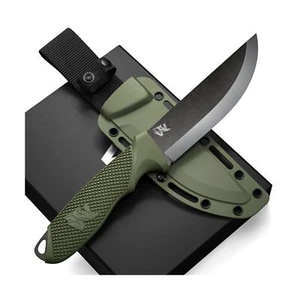 W-SCANDI Full Tang Survival Knife with Sheath - Stylish Tactical Fixed Blade ... - Picture 1 of 6