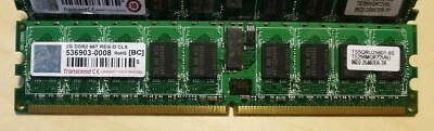 Módulo RAM Trascend 2 GB DDR2 REG-D CL5 TS5QRU25801-6S para servidor ordenador - Imagen 1 de 2