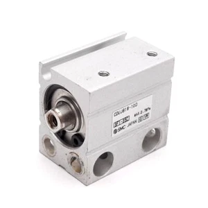 SMC CUJB16-10D Compact Cylinder, Bore: 16mm, Stroke: 10mm, 0.7MPa, M3x0.5 - Picture 1 of 5