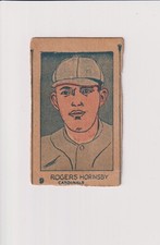 1925 W512 Baseball Strip Card #9 Rogers Hornsby St. Louis Cardinals HOF NICE!