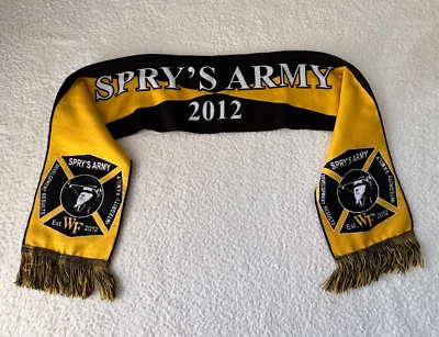 Bufanda de fútbol de la Universidad Wake Forest Sprys Army 2012 negra y dorada Foto 1 de 4