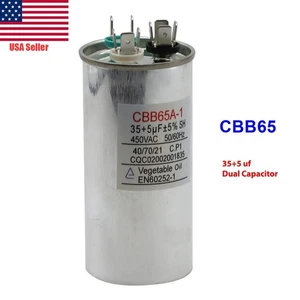 35+5 35/5 uF MFD 370-450V 440 VAC High Quality Motor Dual Run Capacitor CBB65-R - Picture 1 of 7