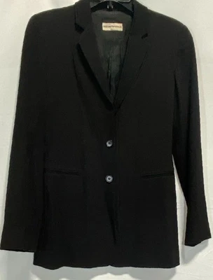 Blazer Armani para mujer negro mezcla de lana talla 40 Foto 1 de 4