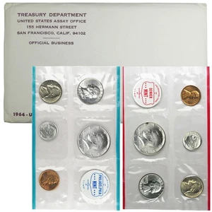 1964 U.S. Mint Set Not Sealed - Picture 1 of 3