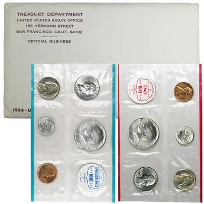 1964 U.S. Mint Set Not Sealed - Image 1 of 3