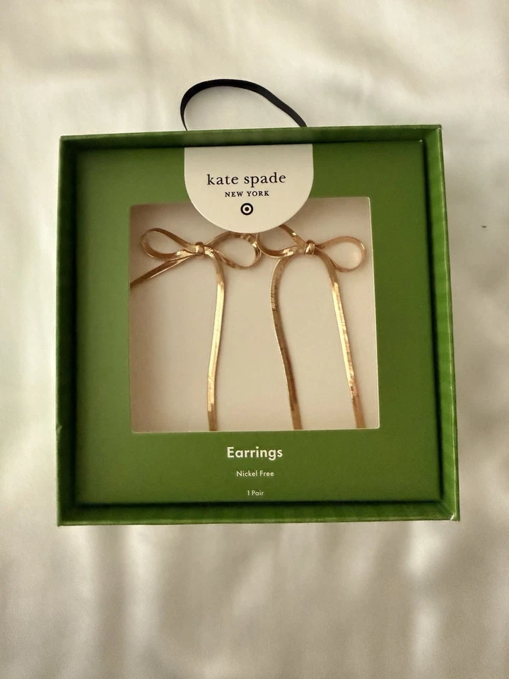 Pendientes colgantes Kate Spade X Target Bow **Edición limitada** Nuevos Foto 1 de 1