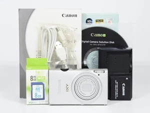 Canon IXY 220F PowerShot ELPH 110 HS IXUS 125 HS Silver w/Box, SD card [Mint] - Picture 1 of 13