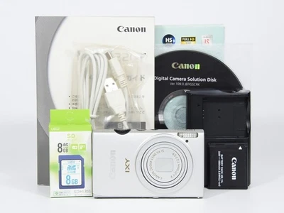Canon IXY 220F PowerShot ELPH 110 HS IXUS 125 HS Silver w/Box, SD card [Mint] - Image 1 of 4