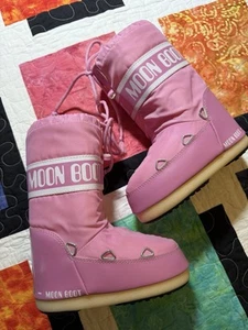 Moon Boot Girls Pink Moonboots Snow Boots Size 10C - Picture 1 of 7