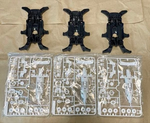 Tamiya Mini 4WD MA Chassis Gray with White Old A Parts 3 Sets - Picture 1 of 5