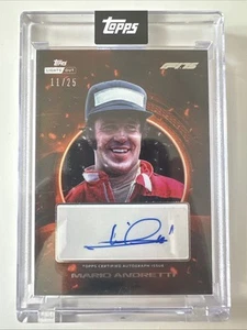 Topps Lights Out F1 Mario Andretti Halo Variation Auto /25 - Picture 1 of 2