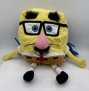 Spongebob Squarepants 12" peluche SundaaaeeePants travestimento 2008 Nickelodeon raro - Foto 1 di 6