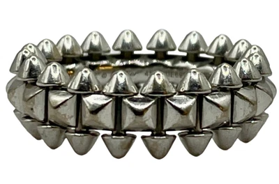 Auténtico anillo pequeño Cartier Clash, oro blanco de 18k, talla 45 (3,25), 7,7 g. Foto 1 de 3