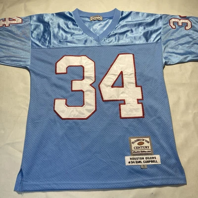 Camiseta Earl Campbell Houston Oilers - Jugadores del Siglo Talla 48 Mediana Foto 1 de 4