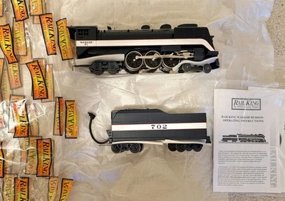 LN MTH Rail King 0 Gauge Wabash Hudson 702 Steam Engine 30-1147-1 - VIDEO - Image 1 of 4