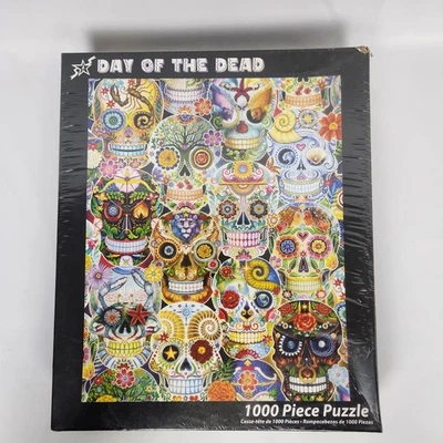 Nuevo en caja Vermont Christmas Co. Rompecabezas "Día de los Muertos" 1000 Piezas 24”x30” Foto 1 de 4