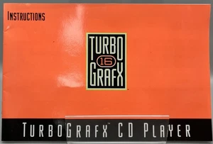 Turbografx CD Player (Turbografx-16) Instruction Manual ONLY - Picture 1 of 2