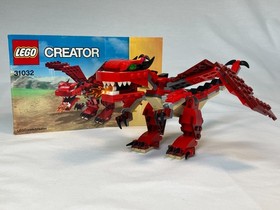 LEGO CREATOR: Red Creatures 100% COMPLETE PEICES /w MANUAL (31032)