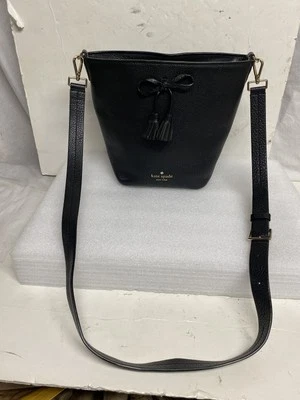 Небольшая сумка-ведро KATE SPADE черная шагреневая кожа RN0102760/CA57710 - Изображение 1 из 4