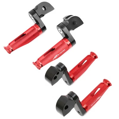 Extensor de 1 pulgada estriberas traseras MFP rojas para Ninja 650R 09-11 12 13 14 15 Foto 1 de 4
