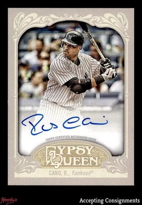 2012 Topps Gypsy Queen Autographs #RC Robinson Cano AUTO YANKEES - Image 1 of 2