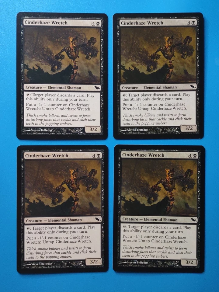 MTG 4x Cinderhaze Wretch x4 LP Shadowmoor Magic Playset - Image 1 of 1