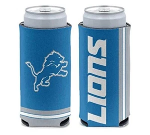 Detroit Lions NFL Slim Can Cooler Two-Sided Design - Picture 1 of 1