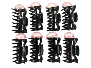 8 PINZE NERE MOLLETTE FERMAGLI PER CAPELLI FERMAGLIO PINZA MOLLETTONI CM 9 - Imagen 1 de 1