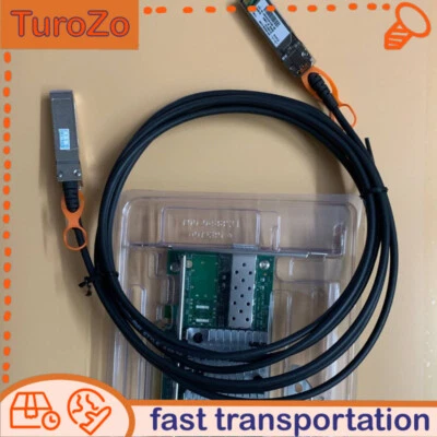 INTEL X520-DA1 82599ES E10G41BTDA 10G SFP Ethernet Server Adapter + 1M SFP Cable - Image 1 of 4