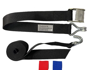 38mm CAM STRAP  WEBBED WITH  CLAW HOOKS - variations Lashing Luggage Tie Down - Image 1 of 2