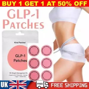 GLP-1 Patches Kind Patches - 1Month Supply Cravings Support Vegan Patches - Picture 1 of 13