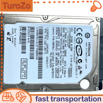 HTS545050B9A300 Hitachi 500GB 5K500.B Internal 5400RPM 2.5" SATA Hard Drive - Image 1 of 4