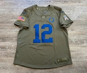Nike Indianapolis Colts Salute To Service SEWN Jersey Andrew Luck Women’s medium - Picture 1 of 9