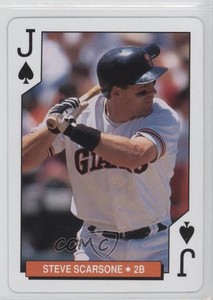 1994 Bicycle San Francisco Giants Playing Cards Box Set Steve Scarsone #JS