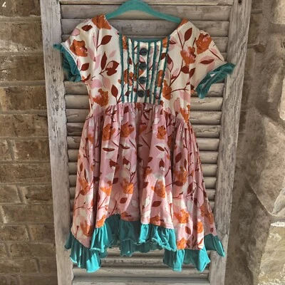 Wildflowers Clothing  Wild Flowers Girl Dress   size 4T Floral Twirly - Image 1 of 4