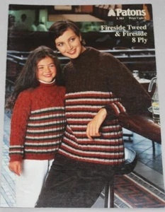 Patons Ladies / Girl Tunic with Turtle Neck Knitting Pattern in 8ply  L583 - Picture 1 of 2