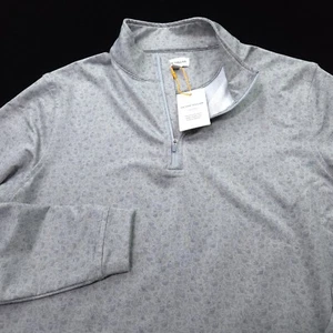 NEW! PETER MILLAR GOLF 1/4 ZIP SWEATER -S- PARTY SKULL POLY SUMMER COMFORT CROWN - Picture 1 of 10