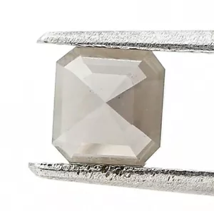 Real natural diamond 1.15tcw silver gray mix sparkling radiant step cut for gift - Picture 1 of 14